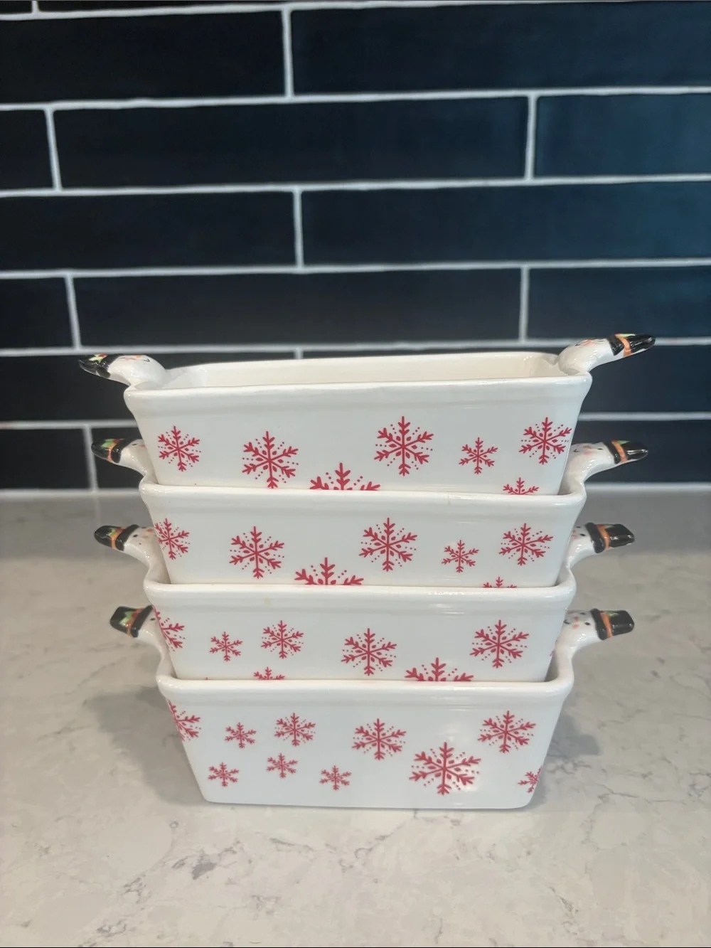 Set of 4 Holiday Time Mini Loaf Pans